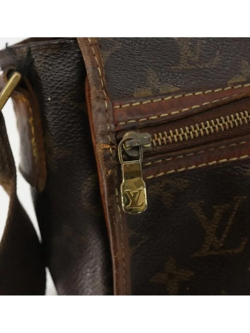 Authentic LOUIS VUITTON Monogram Messenger Bosphore PM Shoulder Bag M40106 LV
